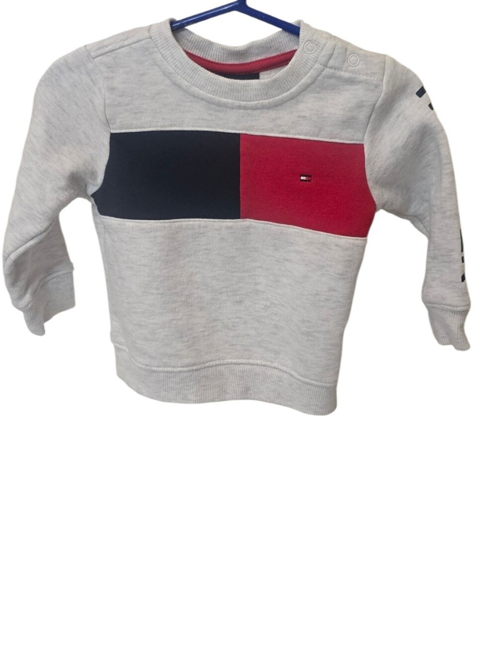Tommy Hilfiger Baby Color Block Sweat Shirt Size 12 M